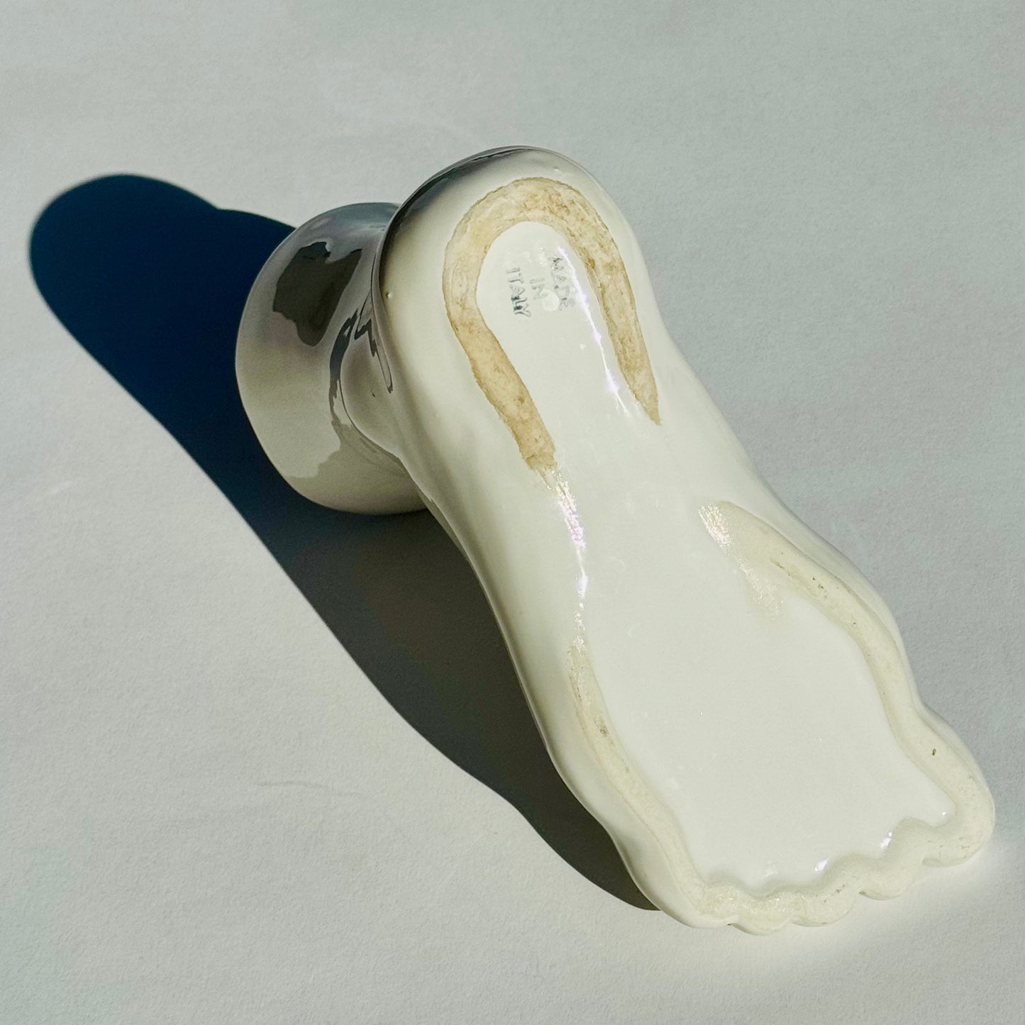 Vintage Raymor Trompe L'oeil Foot Vase 1960s