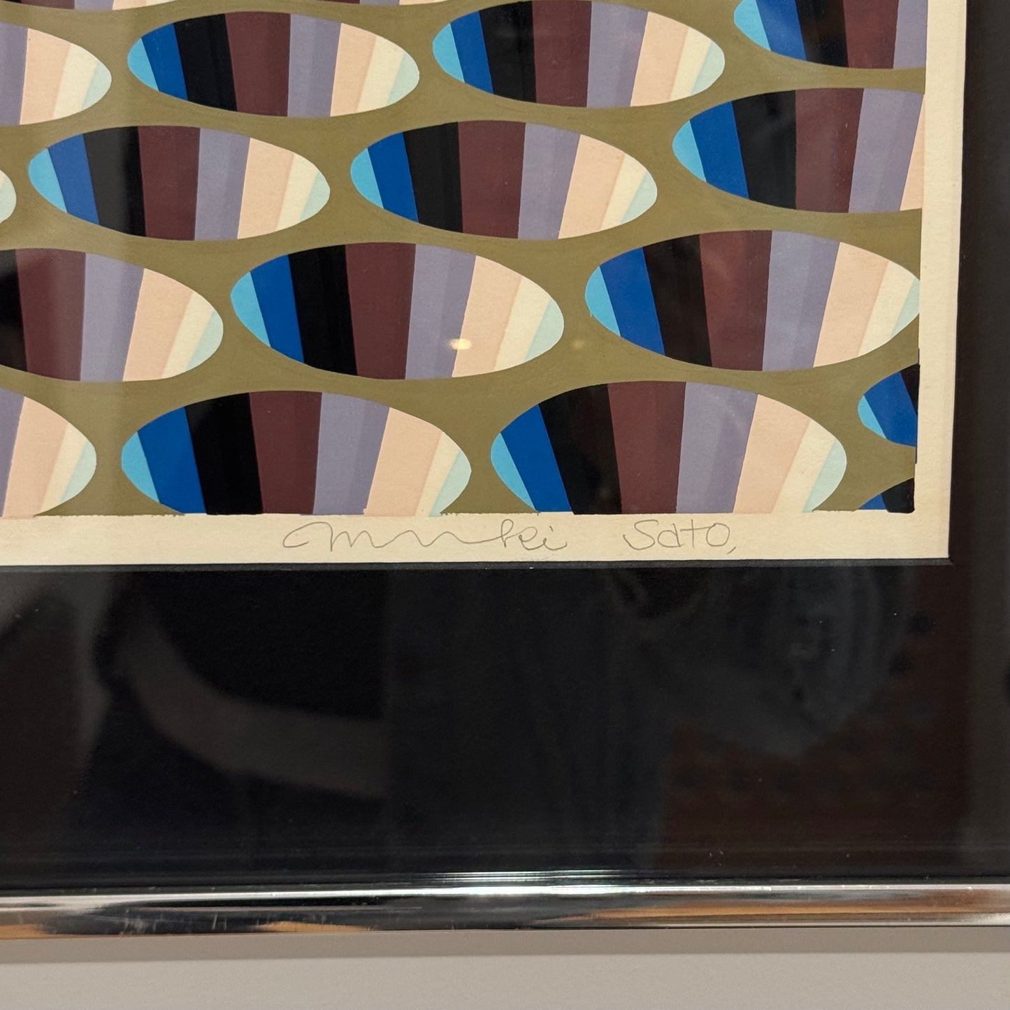 Vintage Masaaki Sato 'Subway No.12' Silkscreen 1976