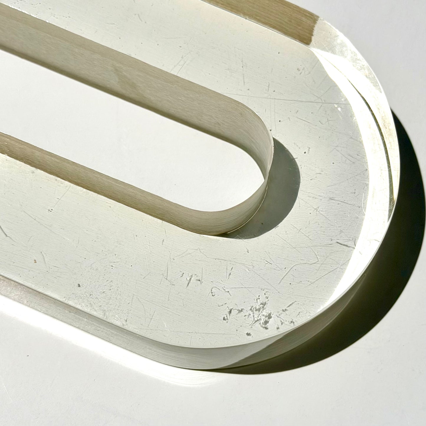 Vintage Silvio Russo Lucite Snake Sculpture 1970s