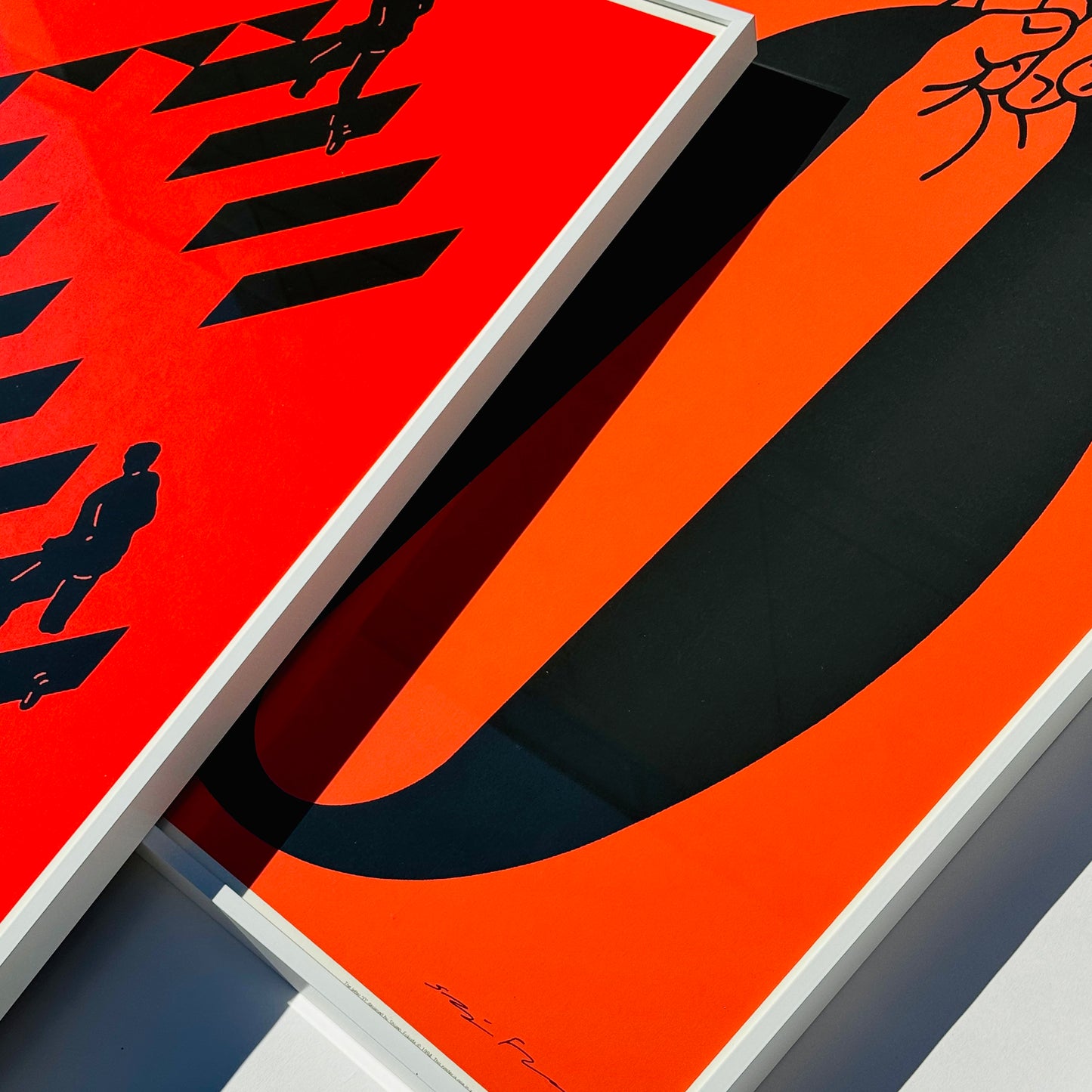 Limited Ed. Shigeo Fukuda S/O Framed Silkscreen Prints 1994