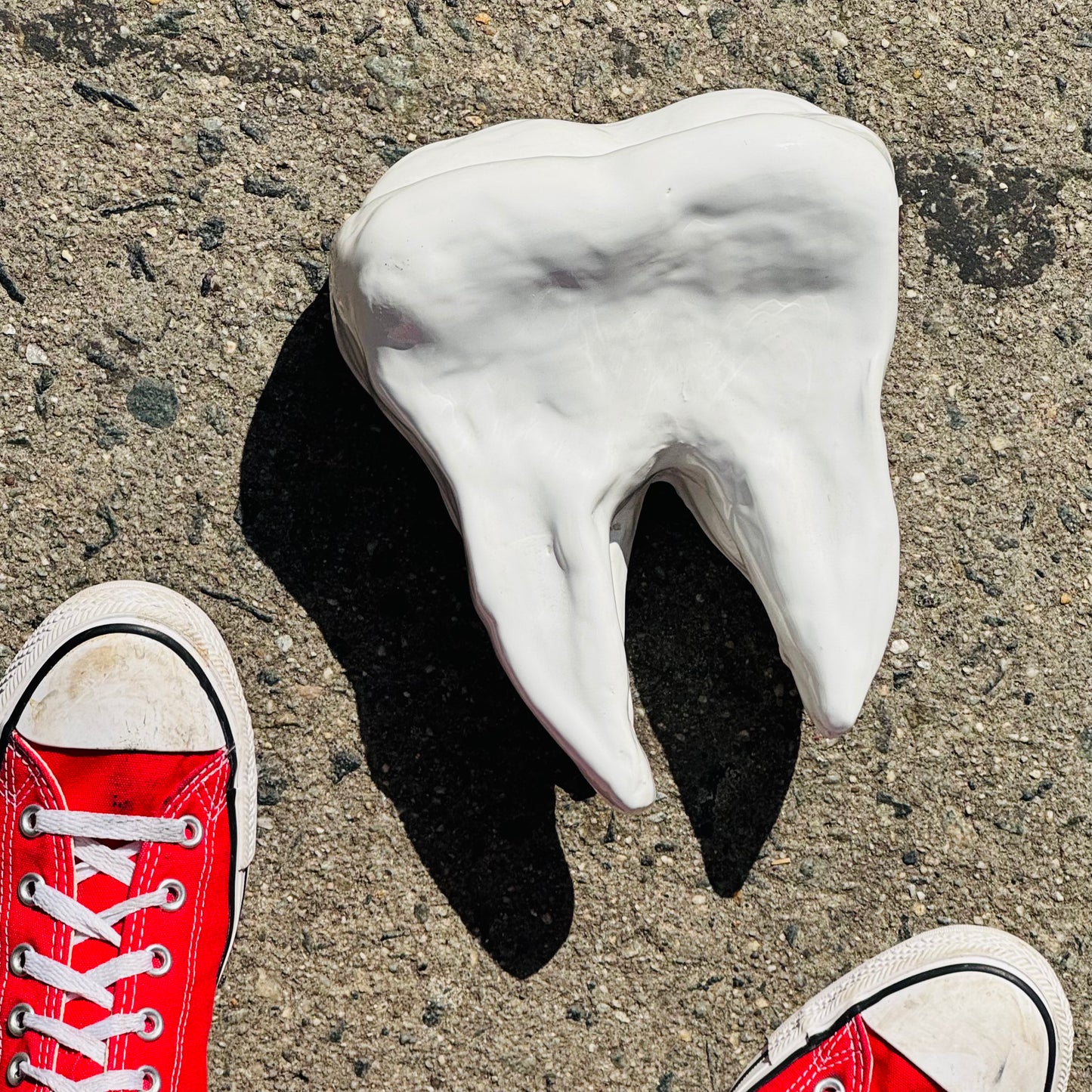 Vintage Large Studio Pottery Ceramic Tooth
