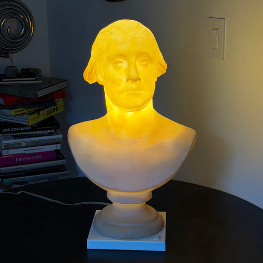 Vintage George Washington Life Size Bust Lamp