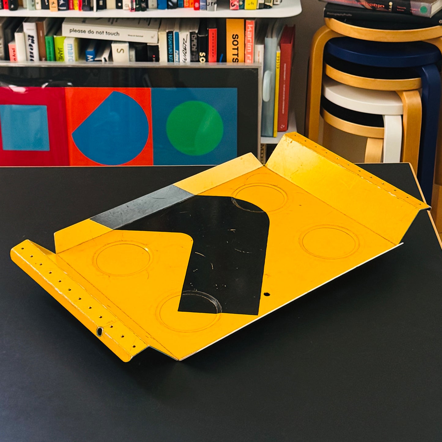 Boris Bally Large Recycled Road Sign Tray 2000s