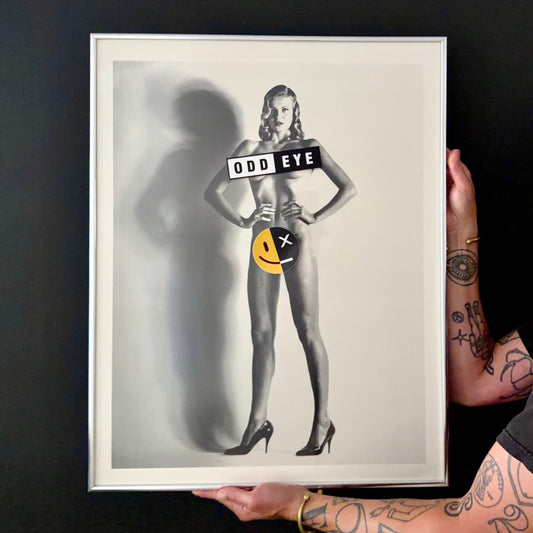 Vintage Helmut Newton 'Big Nude, Una, Nice' Framed Litho 1993