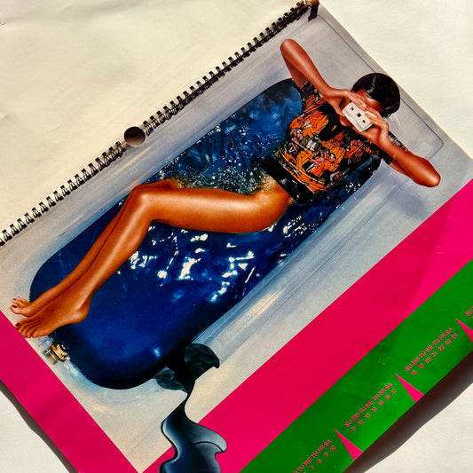 Rare Cheyco Leidmann 'Banana Split' Oversized Calendar 1984