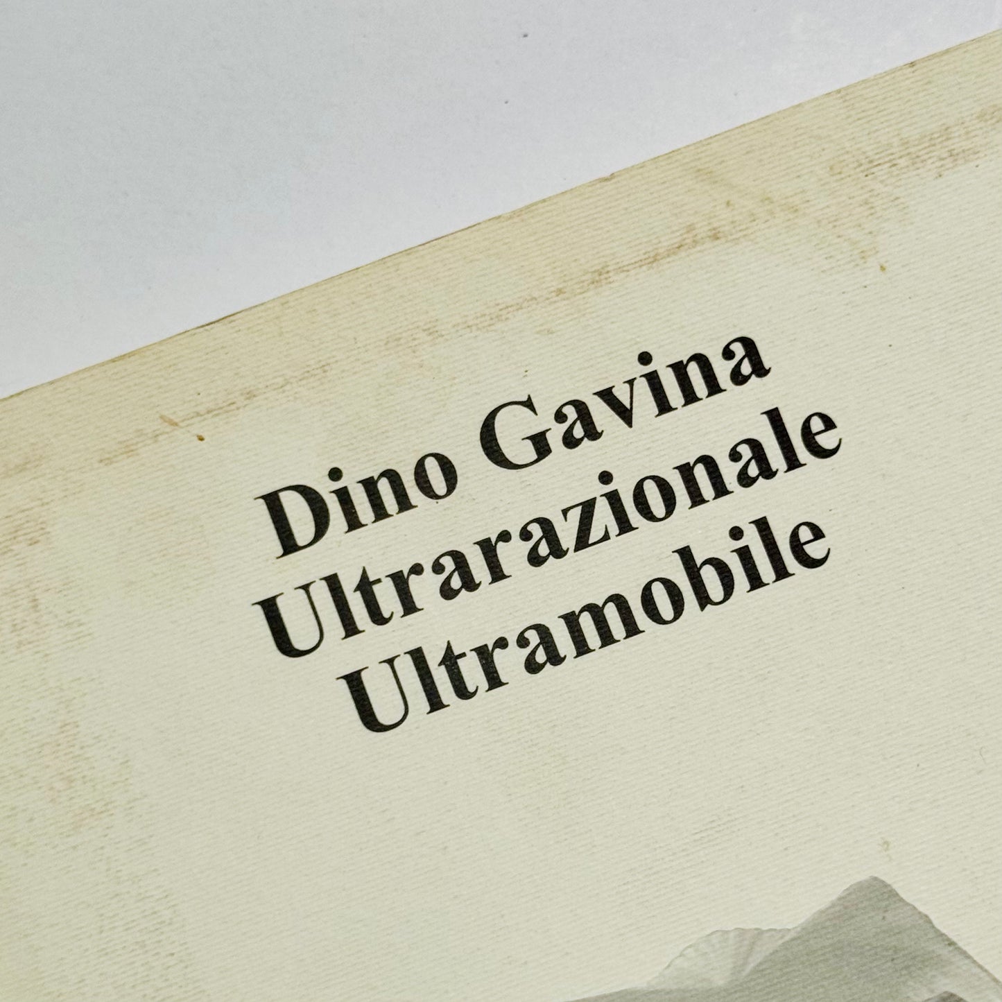 Dino Gavina Ultrarazionale Ultramobile Softback 1st Ed. 1998