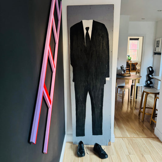 Patrick-Earl Giant Folk Art Suit Painting 2003