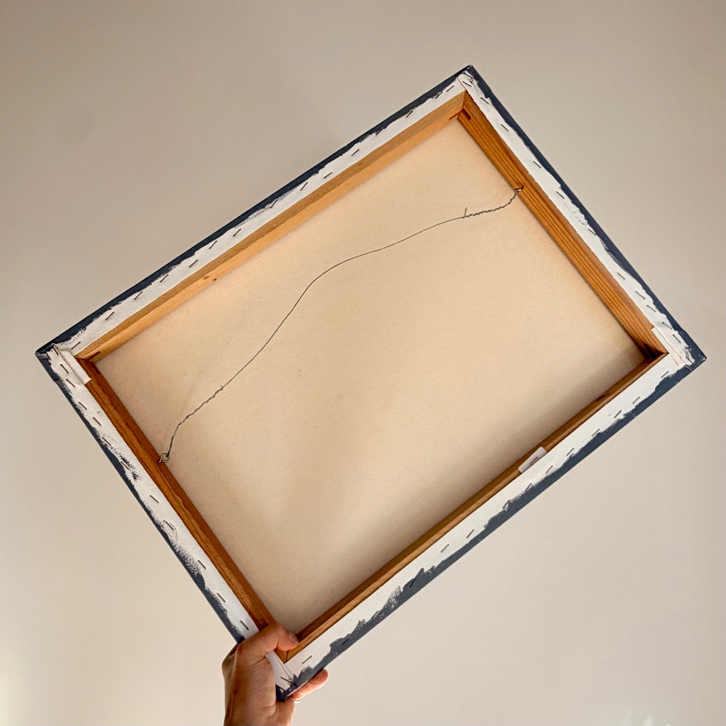 Vintage Barbara Frank Geometric Painting Circa 1998