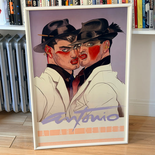 Exceptionally Rare Antonio Lopez Fashion Illustration Litho. 1985