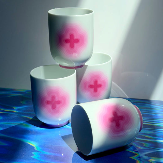 Vintage Karim Rashid Pink Icon Cups 2005