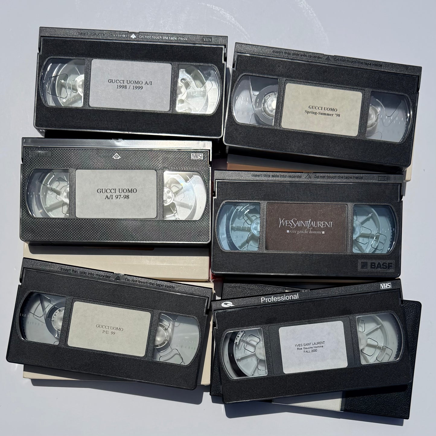 Vintage Gucci / YSL Runway Video Cassettes 1997-2000
