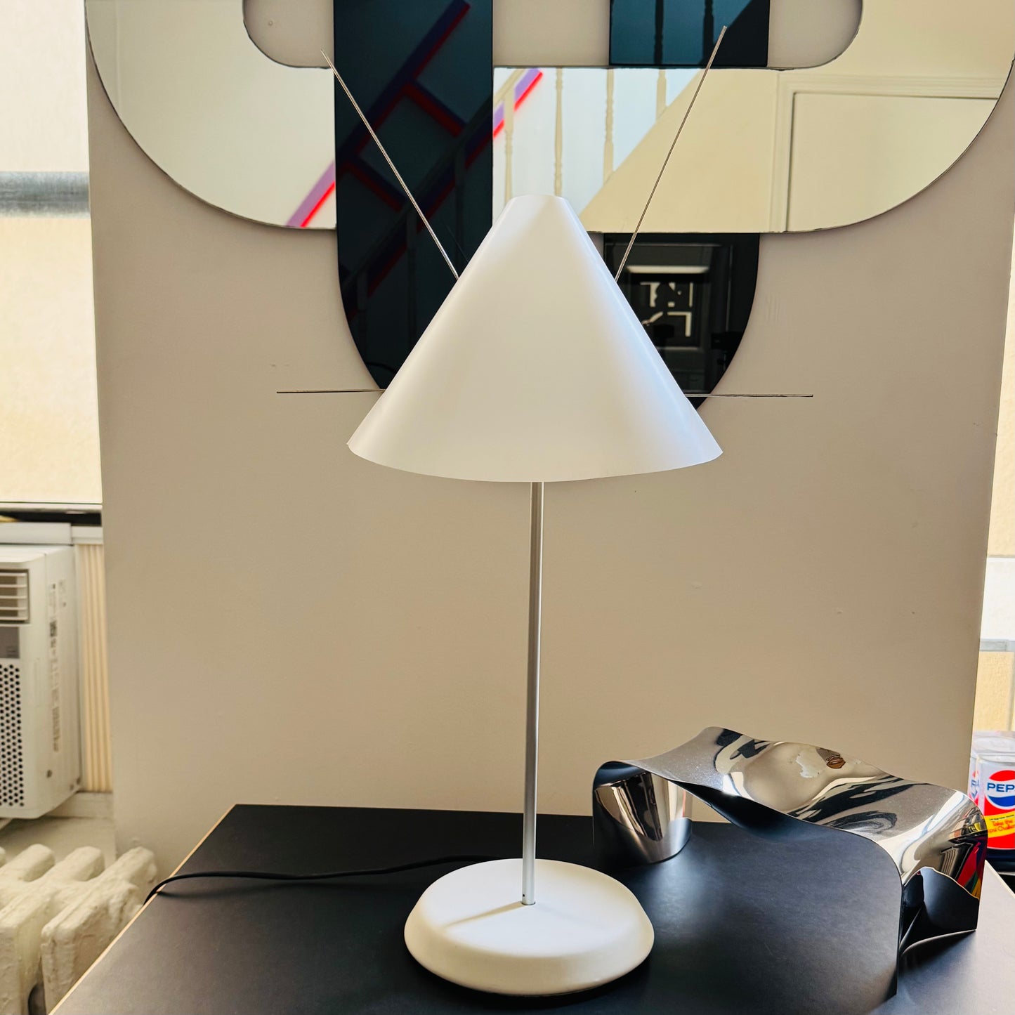 Vintage Italian Post Modern Spiky Lamp