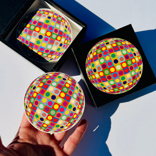 Vintage Vasarely Op Art Coasters 2003