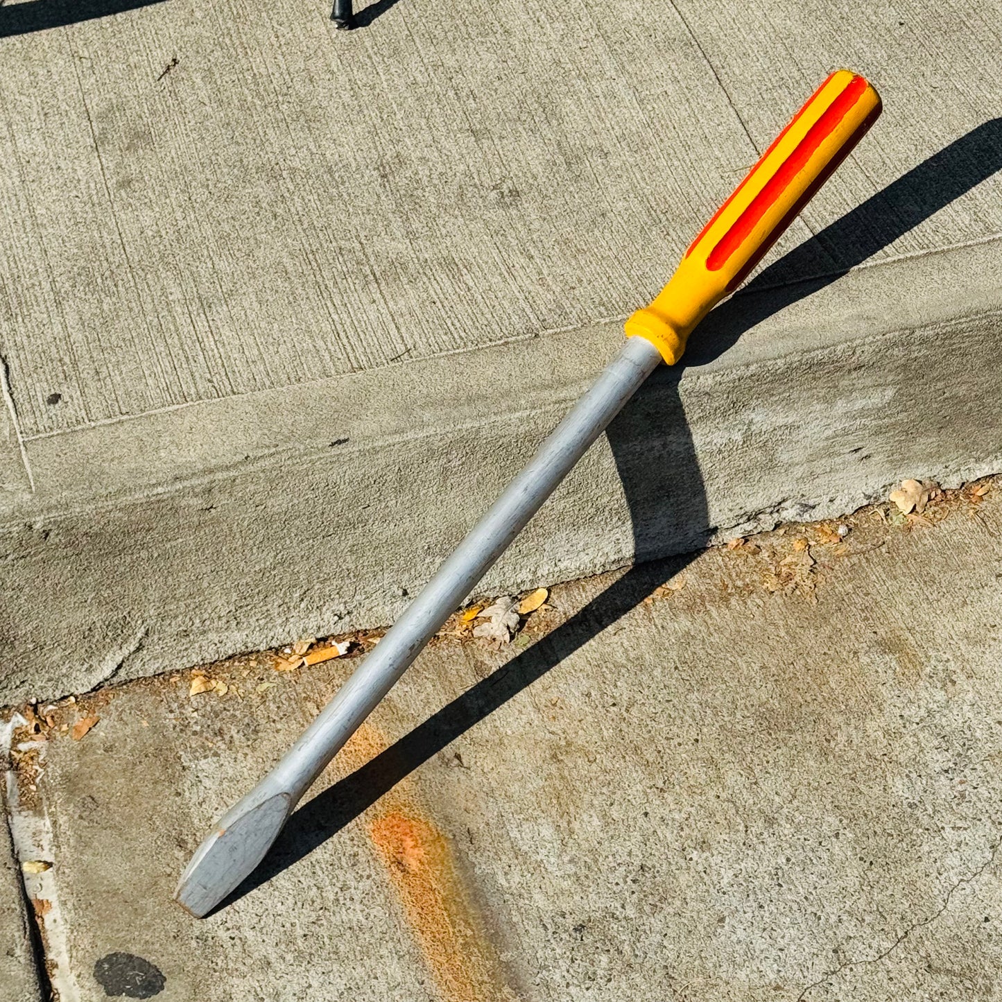 Vintage Folk Art Oversized Screwdriver