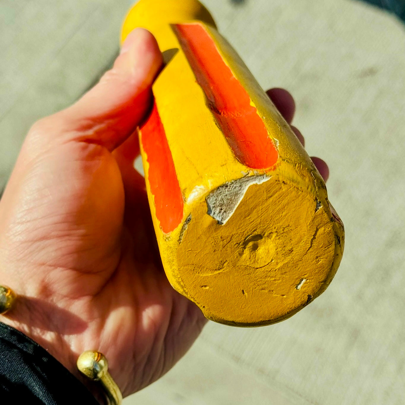 Vintage Folk Art Oversized Screwdriver