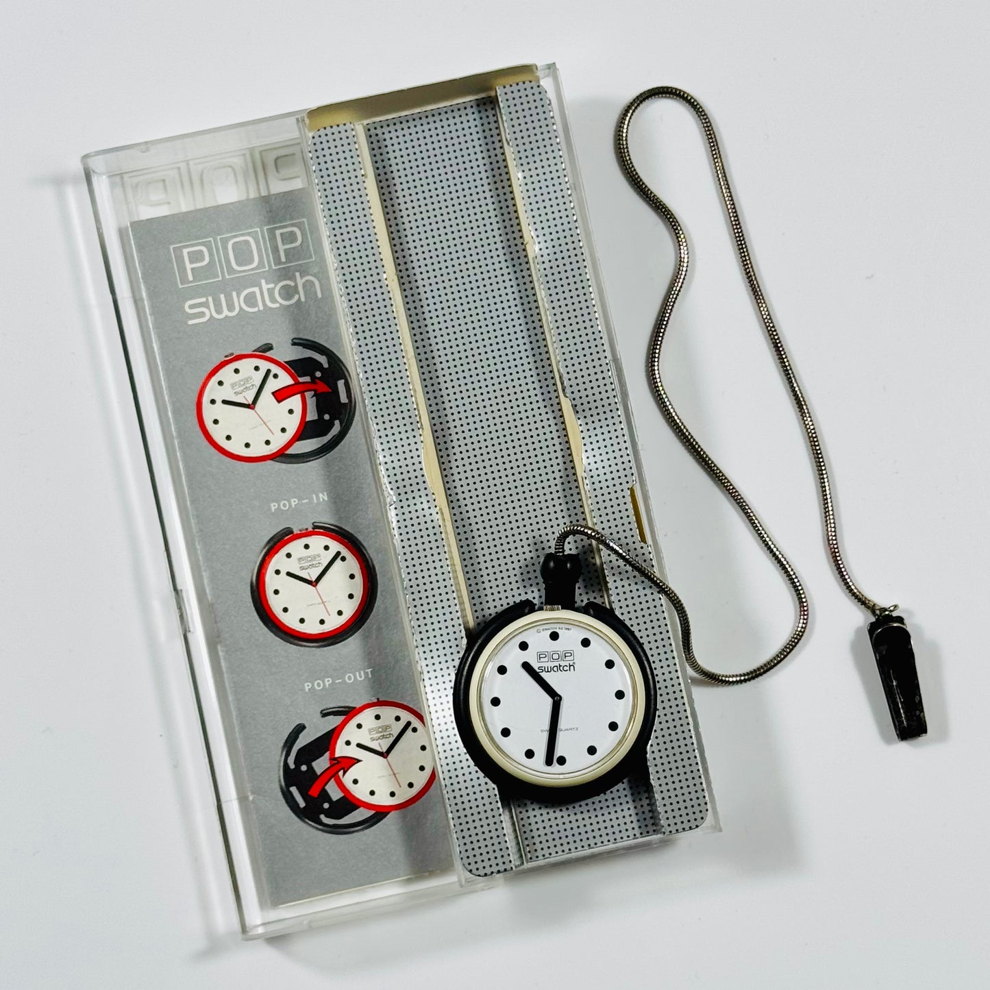 Vintage Swatch Originals Pop Pocket / Sticker Watch 1987