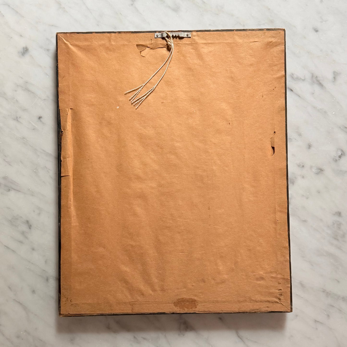 Vintage Framed Embroidered Pug Textile 1950/60s