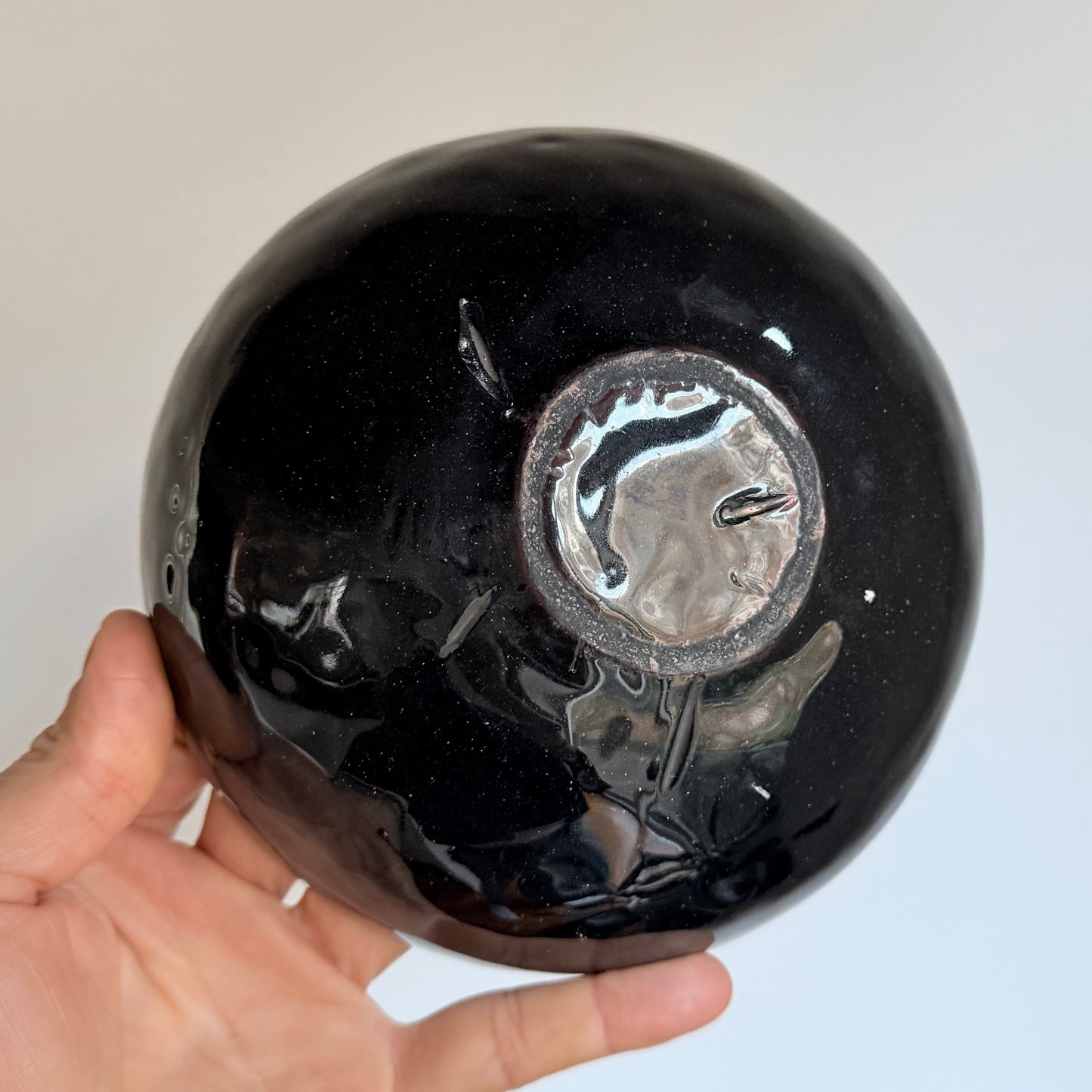 Vintage 'Lick It Up Baby' Enameled Steel Studio Bowl