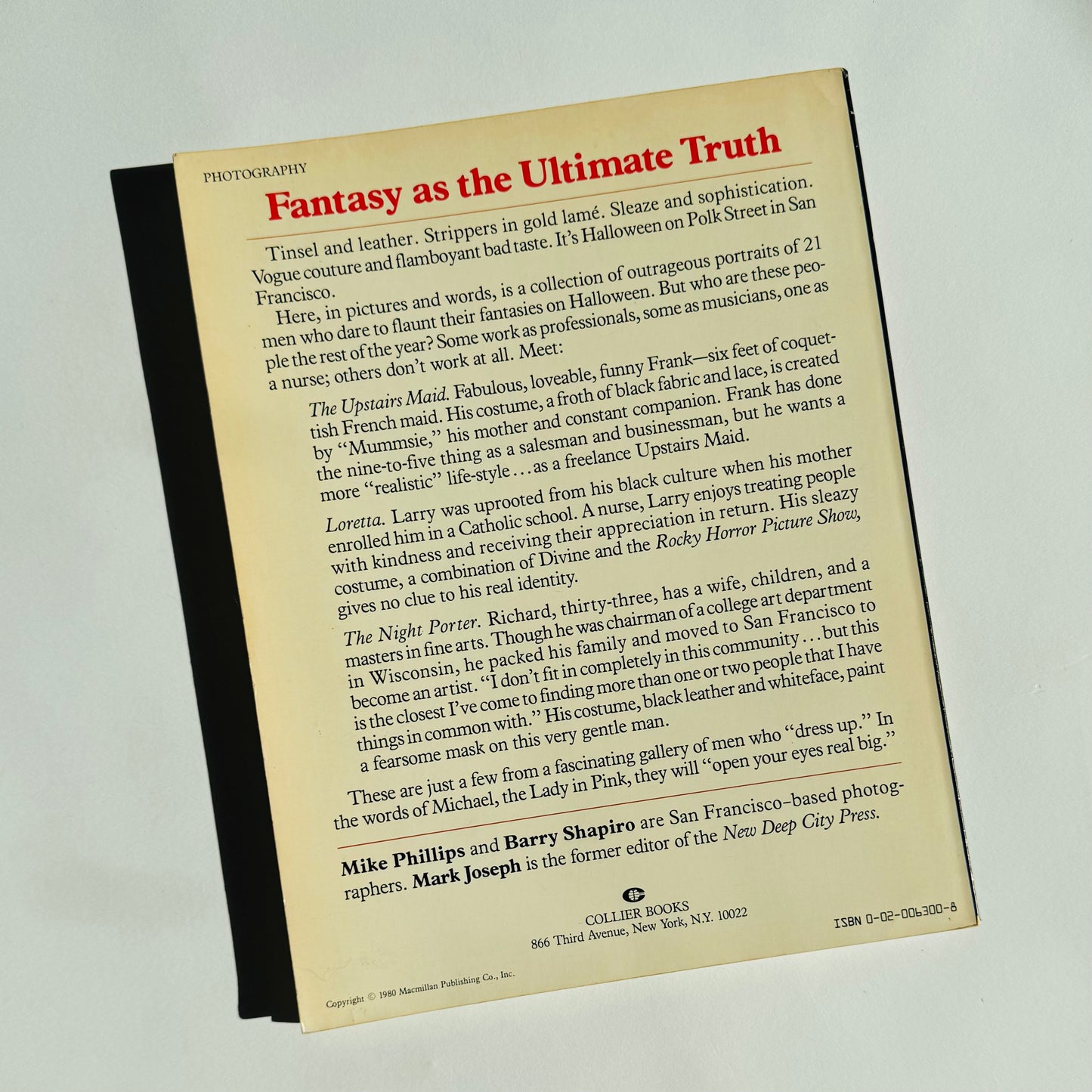 Forbidden Fantasies: Men Who Dare To Dress In Drag 1980