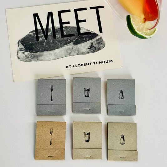 Vintage Florent / Tibor Kalman / M&Co Matchbooks Circa 1980s