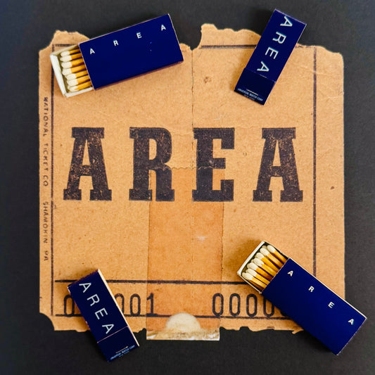 Vintage AREA / Tunnel Matchbooks Circa 1980/90s