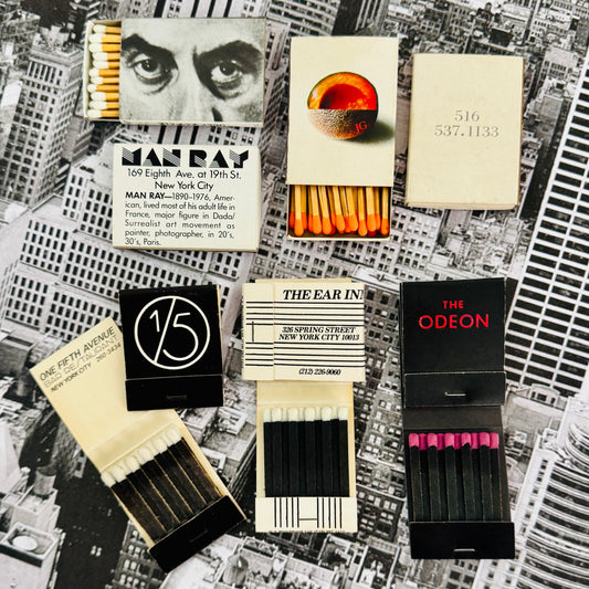 Vintage NYC Restaurant Icons Matchbooks Circa 1980s