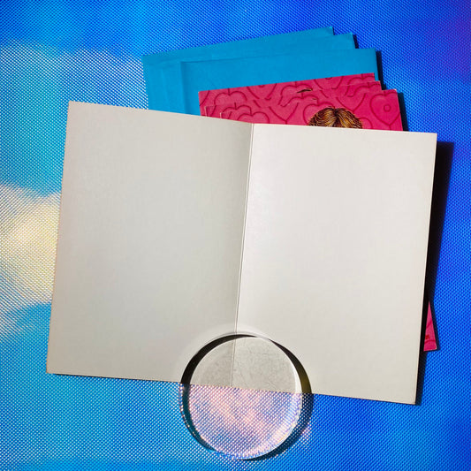 Deadstock Rich Grote 'Crazy 'Bout You' blank cards 1981 s/4