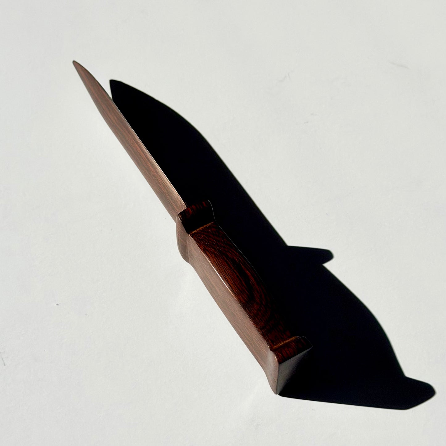Vintage Rosewood KNIFE Paperweight / Sculpture