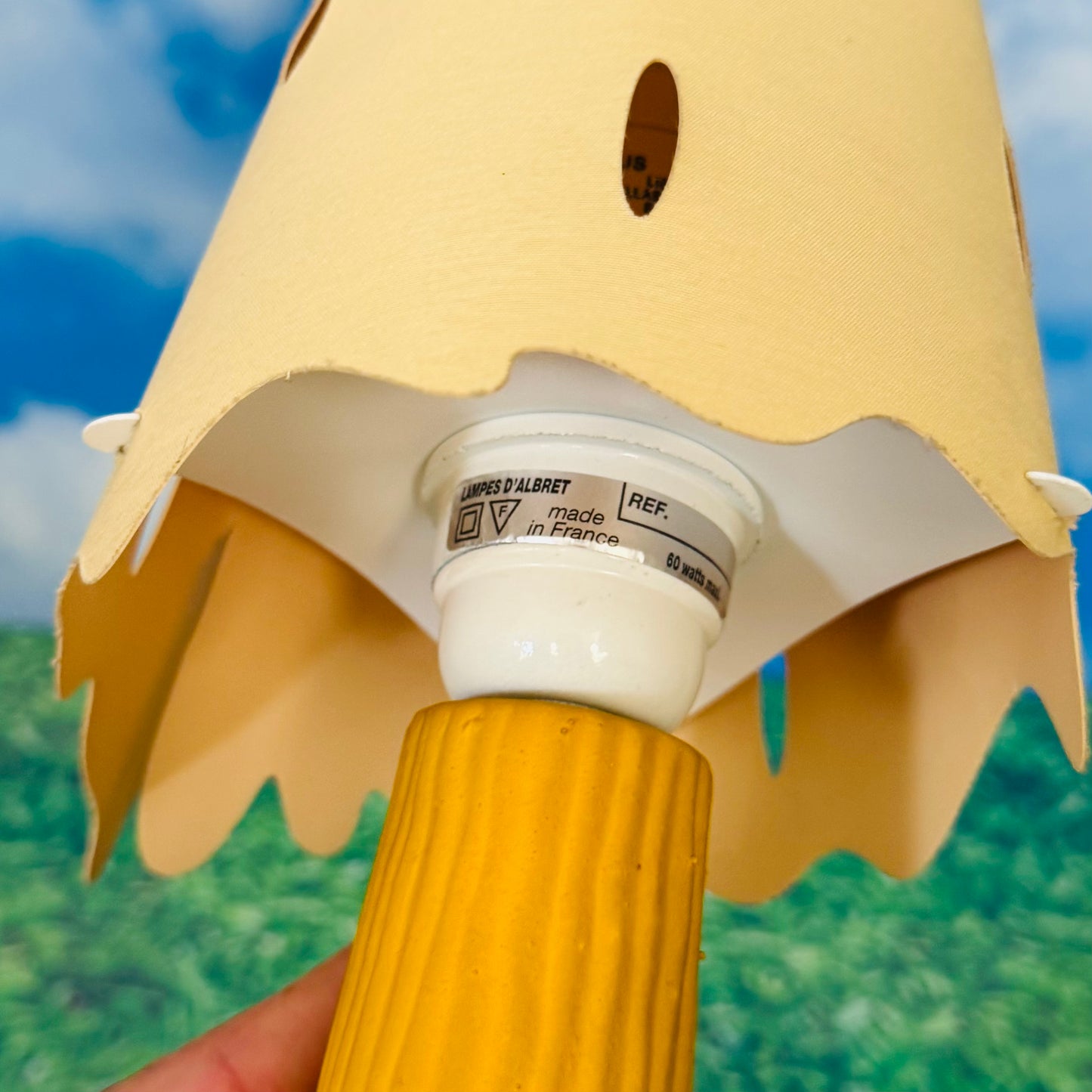 Vintage D'Albret France Whimsical Lamp 1990s
