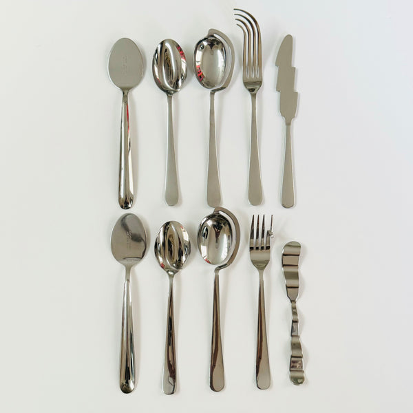 Scarce Shigeo Fukuda 'HI-SENSE' Flatware 1990 Set of 10