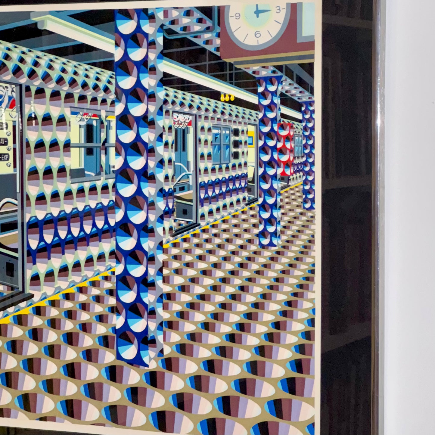 Vintage Masaaki Sato 'Subway No.12' Silkscreen 1976