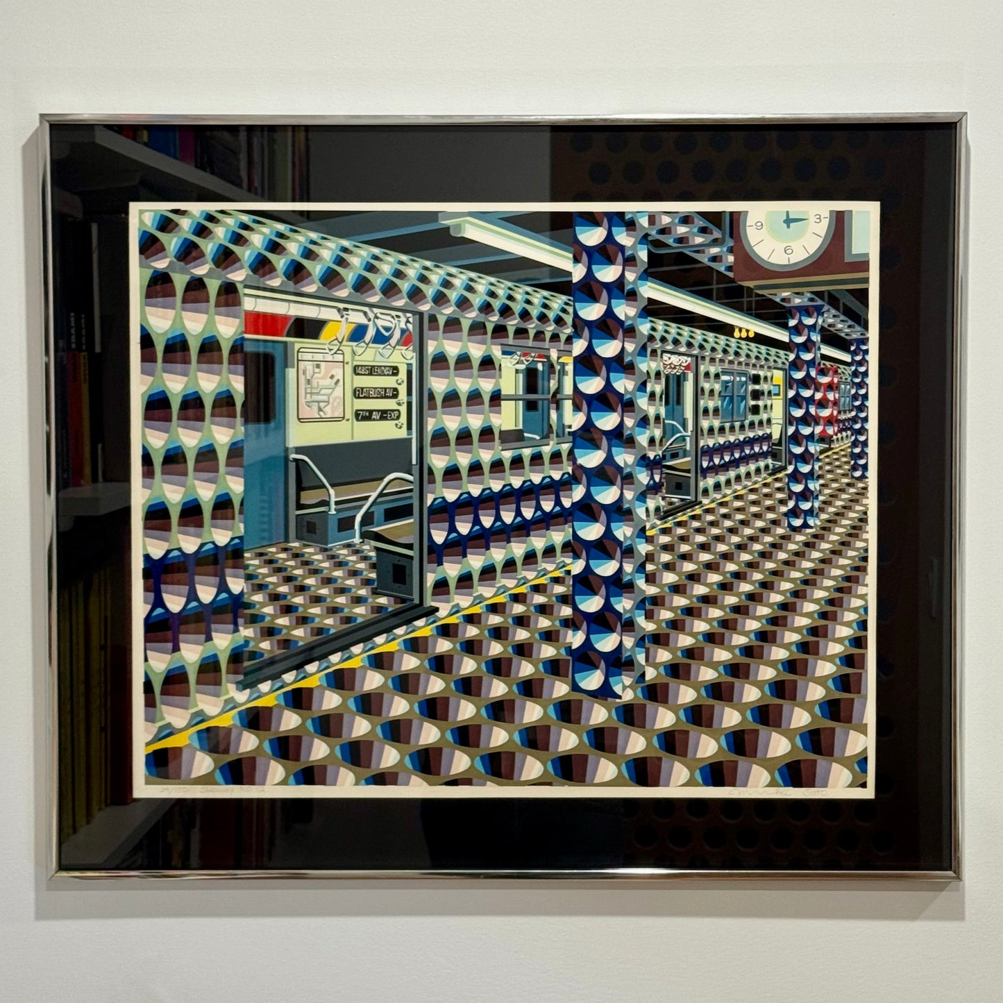 Vintage Masaaki Sato 'Subway No.12' Silkscreen 1976
