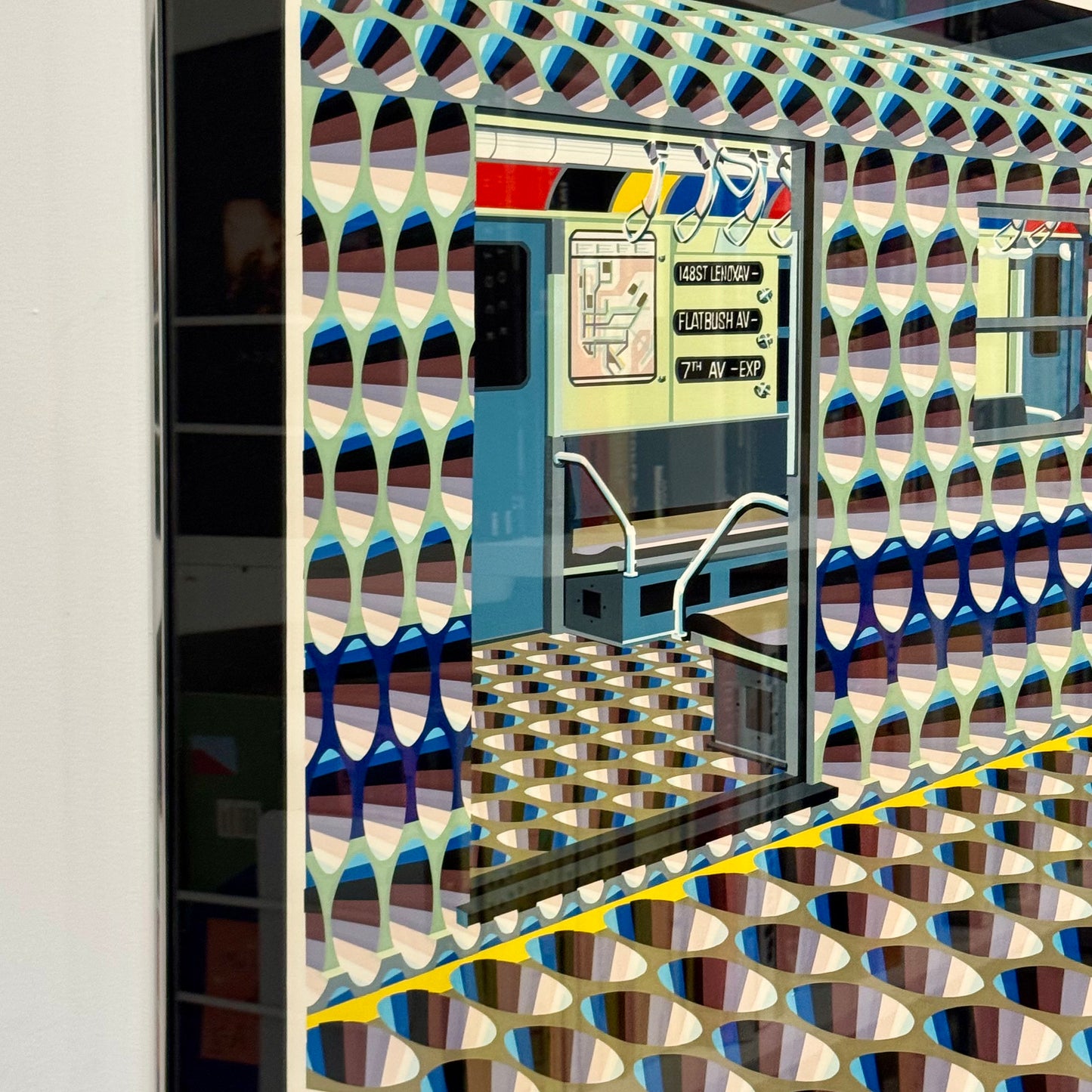 Vintage Masaaki Sato 'Subway No.12' Silkscreen 1976