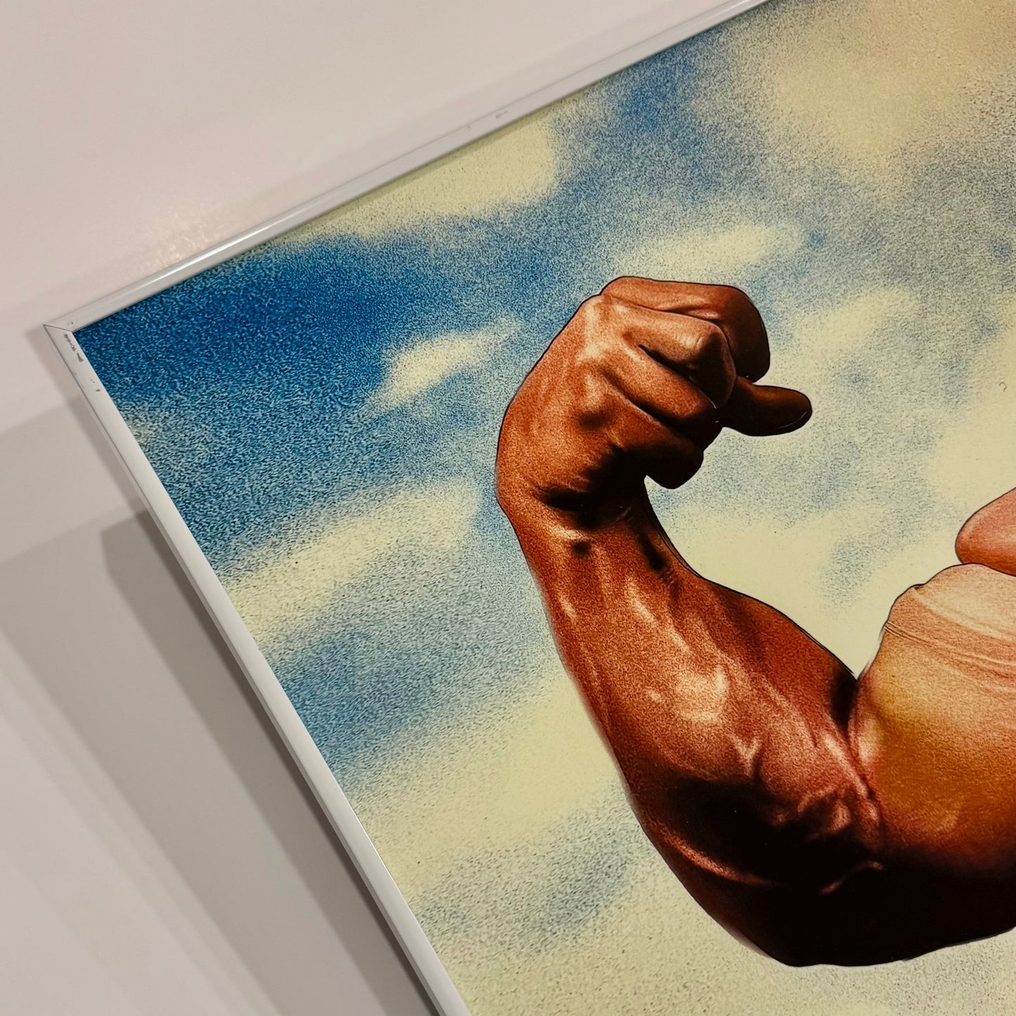 Adrian Loos 'Make A Muscle' Framed Print