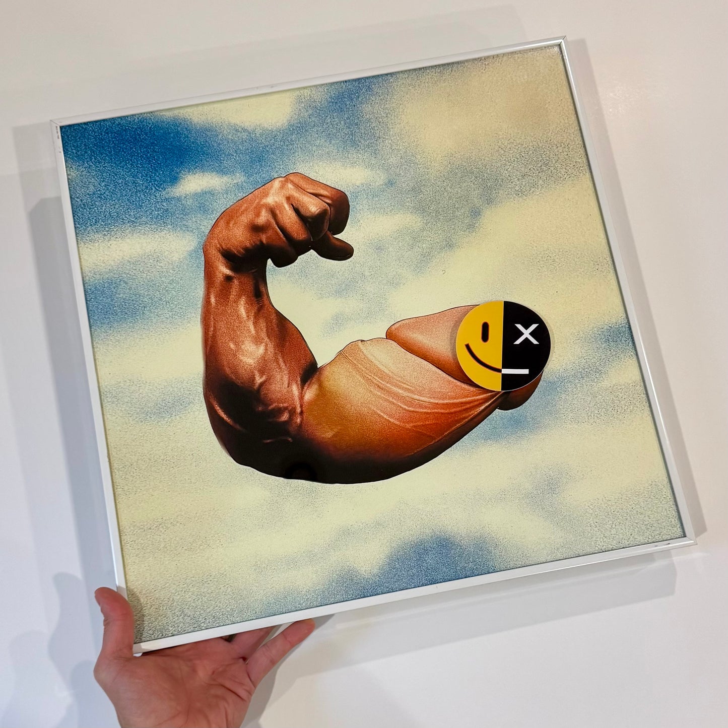 Adrian Loos 'Make A Muscle' Framed Print