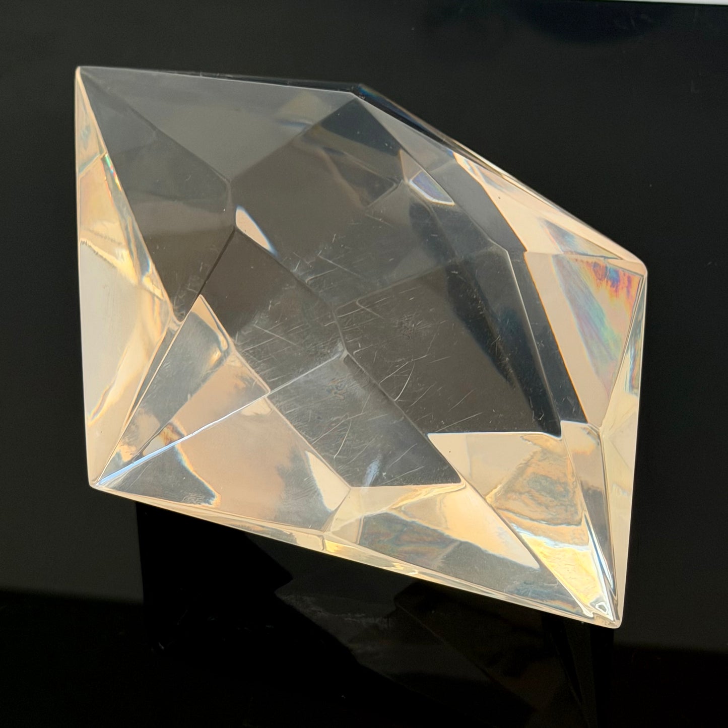 Vintage Lucite Gem Geode Paperweight Sculpture