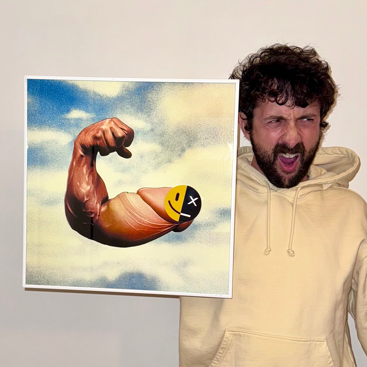 Adrian Loos 'Make A Muscle' Framed Print