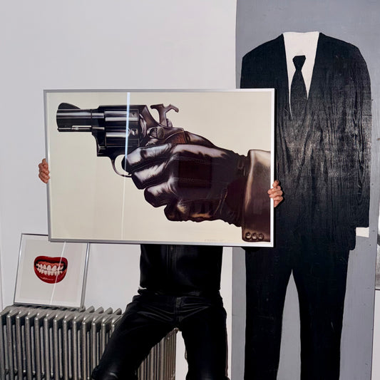 Vintage Mickey Shrubsall 'Who Said No?" Litho Print 1981