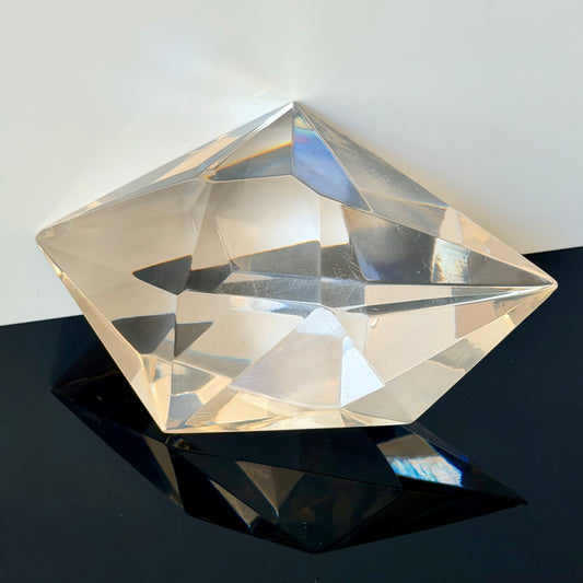 Vintage Lucite Gem Geode Paperweight Sculpture