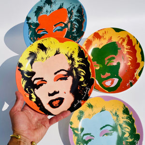 Vintage Pop Art Warhol 'Marilyn' Plates 1997