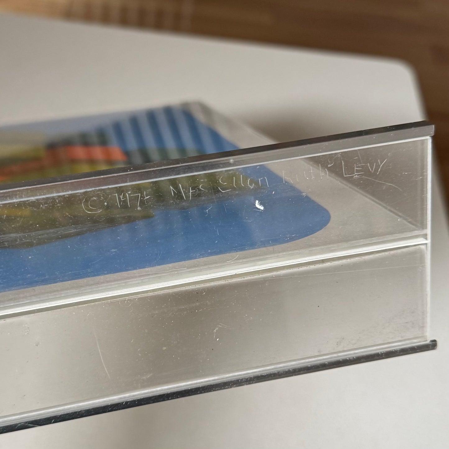 Vintage Marko Spalatin 'Floating Cubes 12' Silkscreen 1972