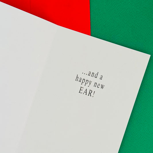 Deadstock 'Happy New Ear' Christmas Cards S/4 1994