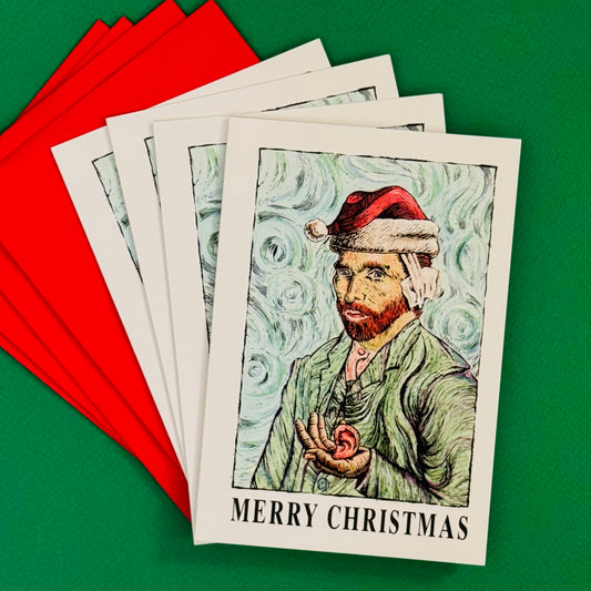 Deadstock 'Happy New Ear' Christmas Cards S/4 1994