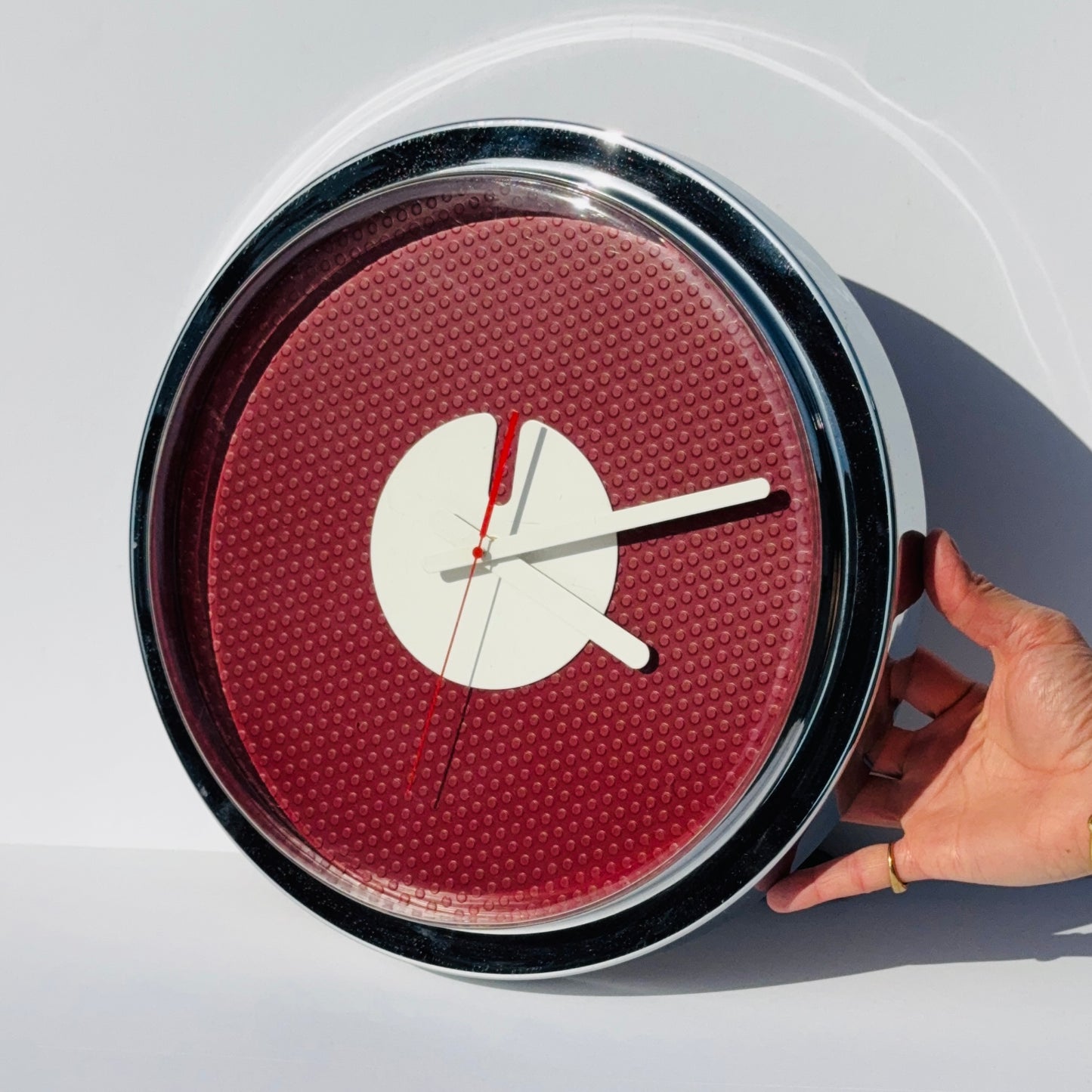 Vintage Hi-Tech Large Wall Clock 1985