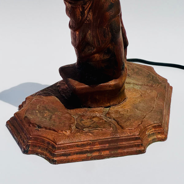 Vintage Artist Made Rabbit De Milo Lamp 1991