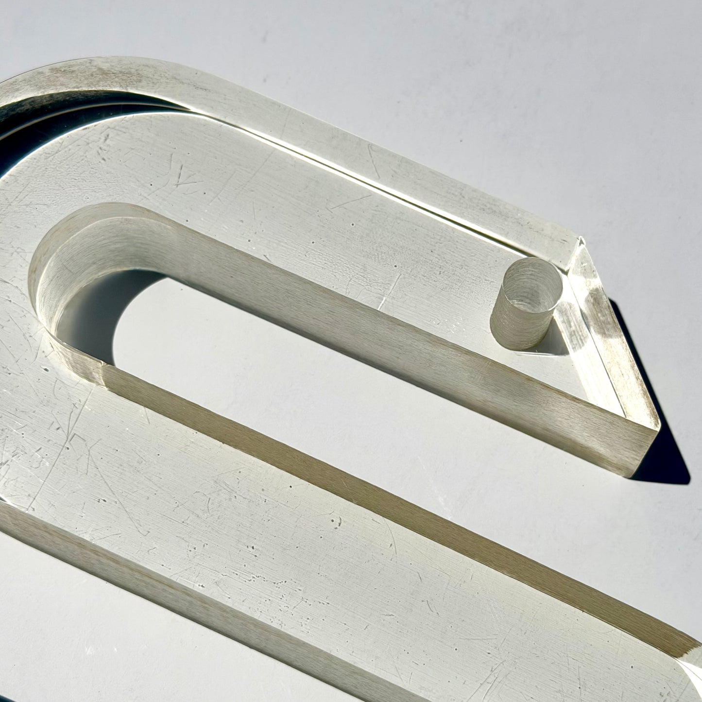 Vintage Silvio Russo Lucite Snake Sculpture 1970s