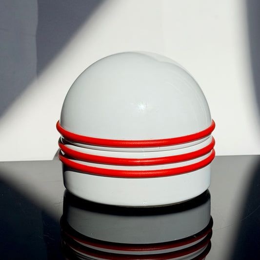 Vintage Space Age Ceramic Trinket Box 1970s