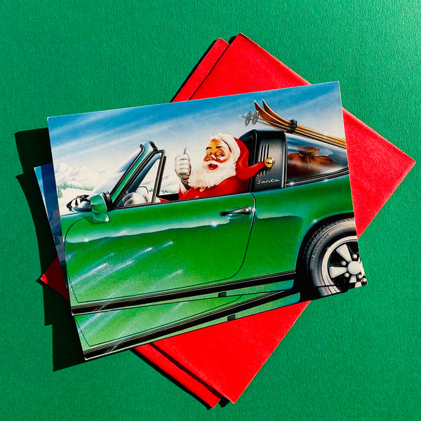 Deadstock 'Santa Cruising' Holiday Cards S/2