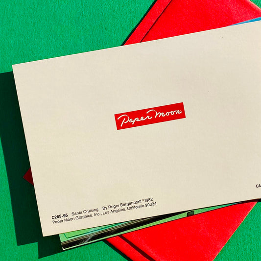 Deadstock 'Santa Cruising' Holiday Cards S/2