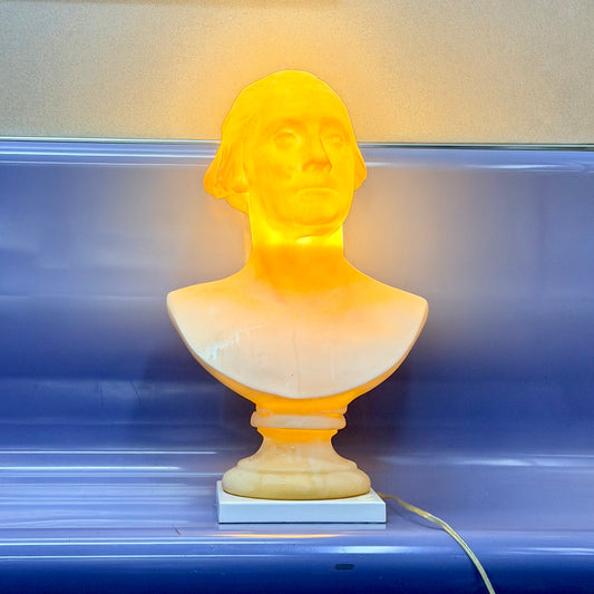 Vintage George Washington Life Size Bust Lamp